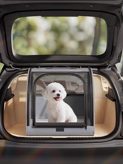 portable breathable car pet cage for safe travel