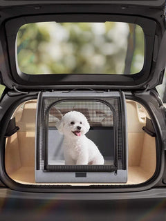 portable breathable car pet cage for safe travel