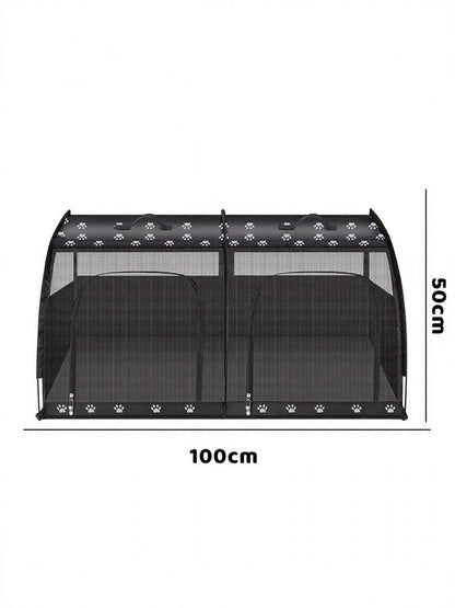 portable breathable car pet cage for safe travel