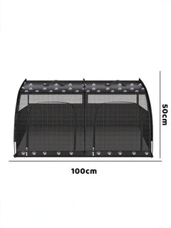 portable breathable car pet cage for safe travel