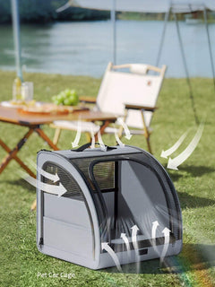 portable breathable car pet cage for safer travel