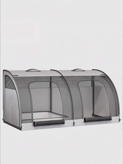 portable breathable car pet cage for safer travel