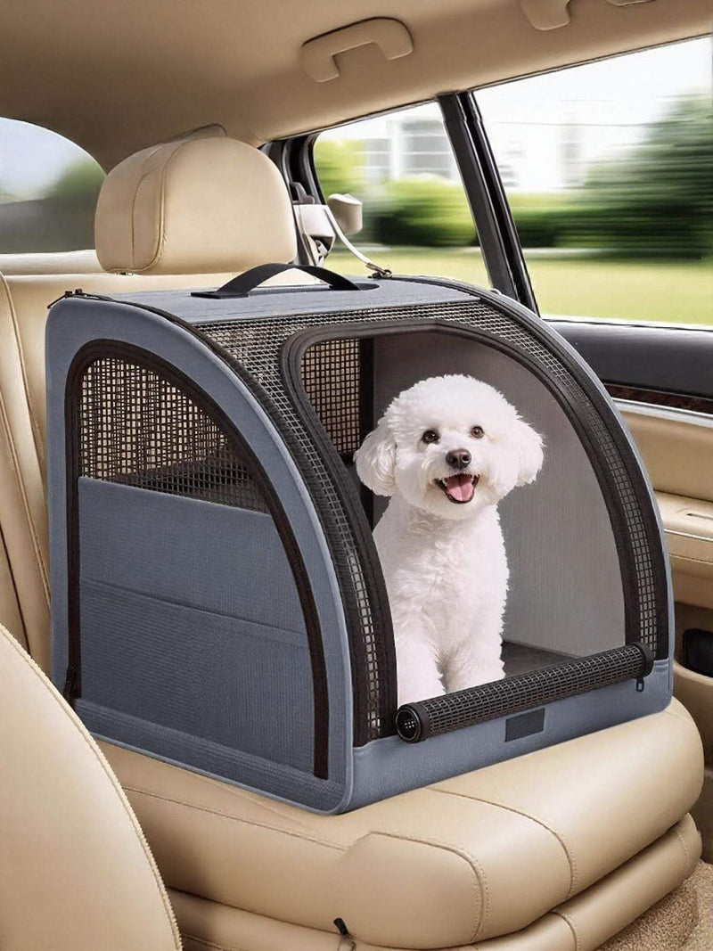 portable breathable car pet cage for safe travel