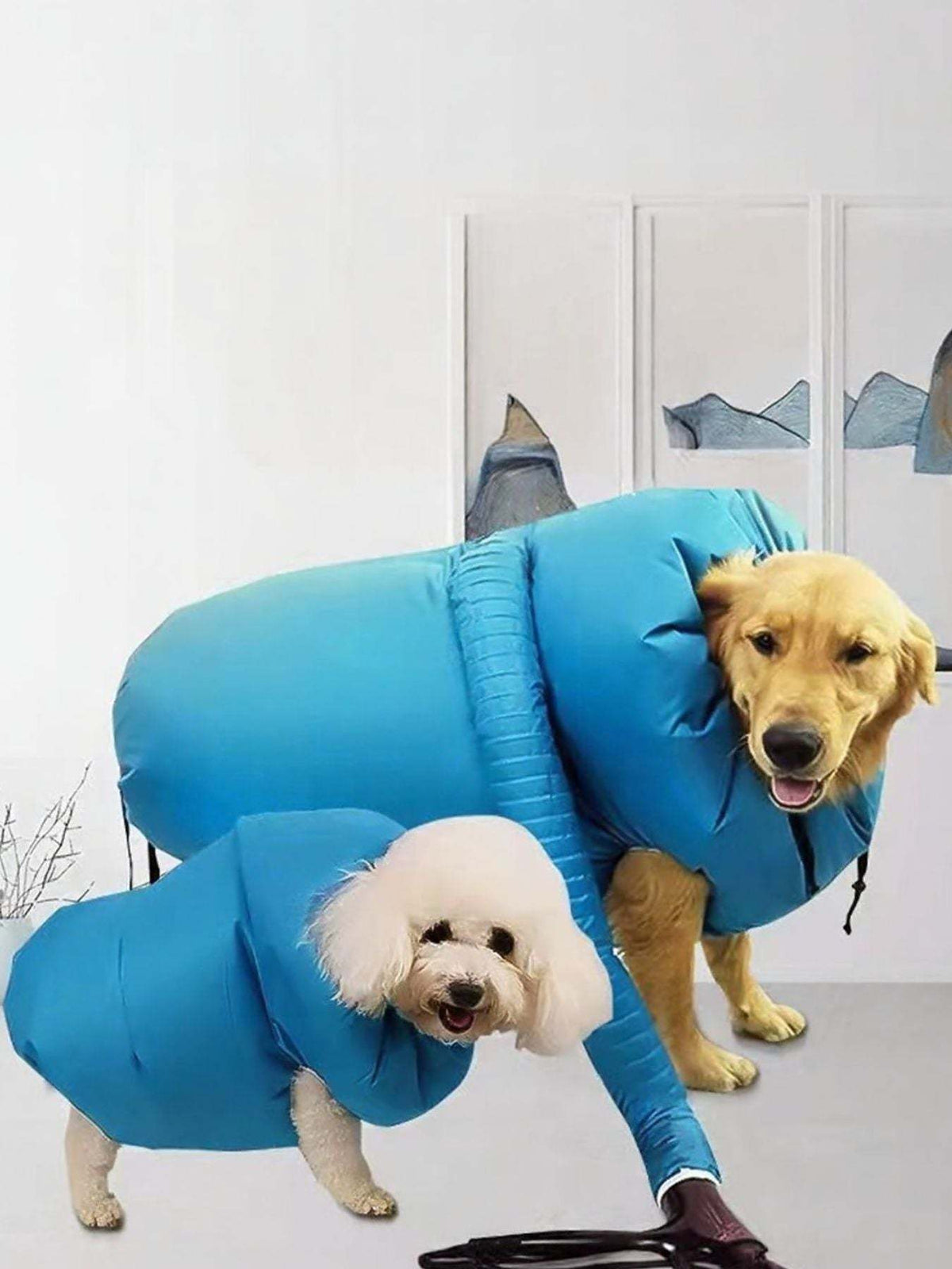 portable pet quick dry bag wrapped around small dog Dog Drying Bag