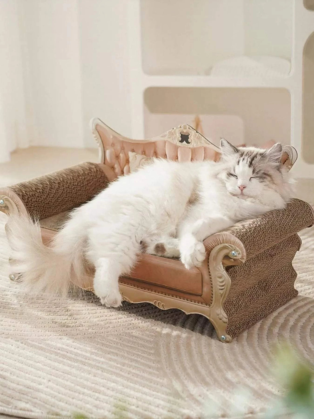 retro wear-resistant cat scratcher lounge durable design