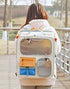 rolling pet carrier with telescopic handle for easy travel
