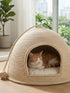 Breathable rope dome pet nest with woven design