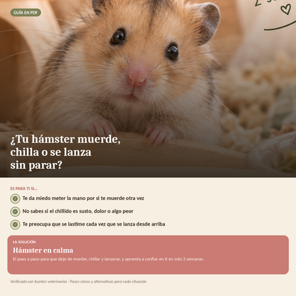 Guía paso a paso para calmar a un hámster estresado