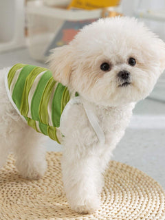 striped breathable pet top for everyday wear