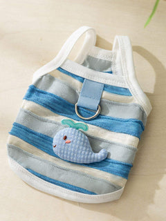 striped breathable pet top for comfortable everyday wear
