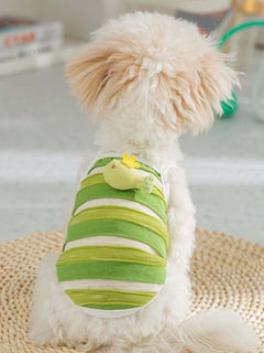 striped breathable pet top for everyday comfort