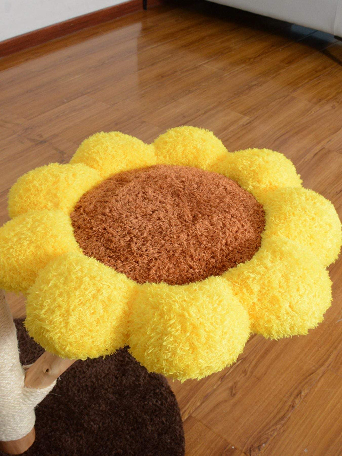 Sunflower multi-level cat tree with condo for climbing scratching and napping