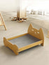 Stylish sturdy wooden pet bed with supportive frame